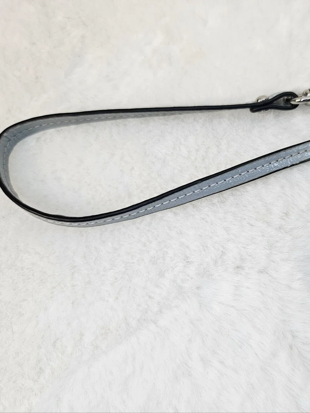 Coach Gray Signature Wristlet Pouch